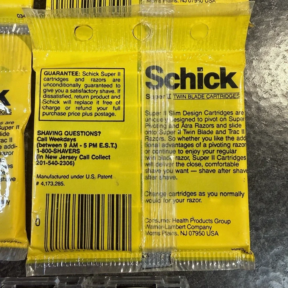 Vintage Schick Super II Twin Blade Razor Cartridges Fits ATRA Trac II 47 Count